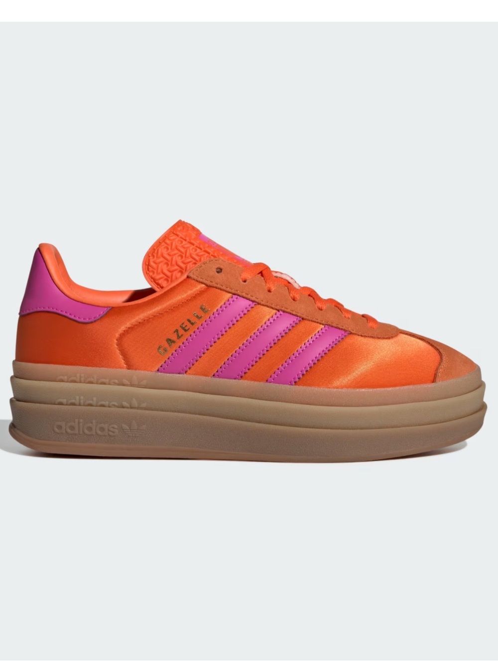 Adidas Gazelle Bold Orange Semi Lucid Fuchsia Platform Sneakers Women’s 7.5